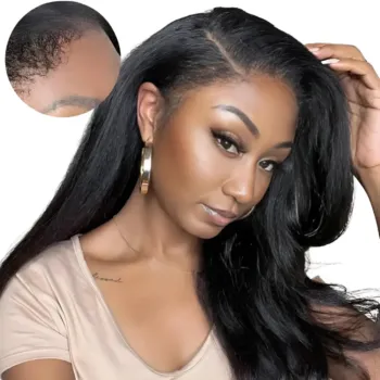 10 Lengths HD Lace Kinky Straight Full Frontal Wig