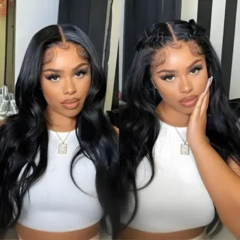 2 Colors 9 Lengths HD Lace Human Hair Wigs Straight Wear And Go