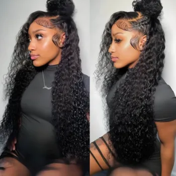 2 Colors 10 Lengths Curly Water Wave HD Lace Front Wig