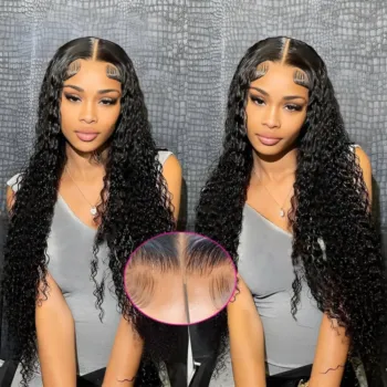 9 Lengths Glueless Human Hair Water Wave Wig Ready To Wear