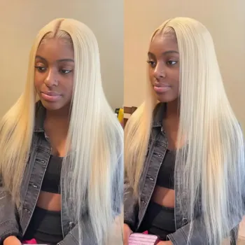 9 Lengths 613 Blonde HD Lace Closure Straight Human Hair Wig