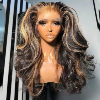 2 Colors 10 Lengths 1B27 Highlighted Body Wave HD Lace Wig