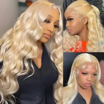 10 Lengths Blond Body Wave HD Lace Frontal Human Hair Wigs
