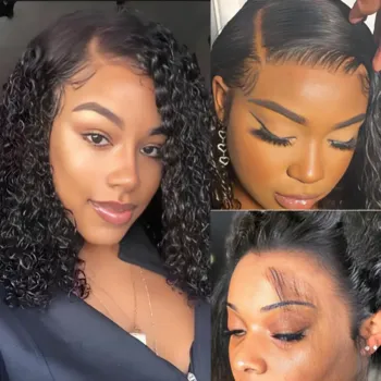 2 Colors 4 Lengths Short Curly Bob Human Hair Wig