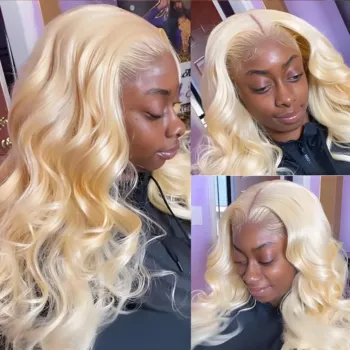 9 Lengths 3 Lace Sizes Blonde Body Wave HD Lace Front Human Hair Wigs