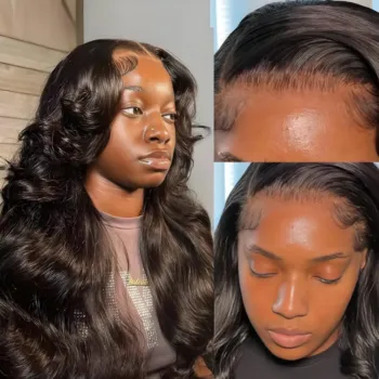 2 Colors 5 Lengths HD Transparent Lace Body Wave Closure Frontal