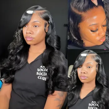 10 Lengths 34Inch Body Wave HD Lace Wig Human Hair Brazilian Remy
